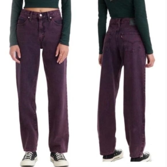 Levi's Denim - Levi's 94 Baggy Jeans Purple Acid Wash - size 25